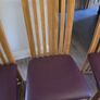 6 solid oak dining chairs Image 5