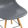 5 Piece Dining Set Plastic Grey Image 10