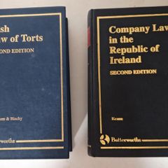 Two Vintage Legal Law Books