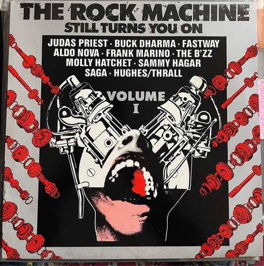 The Rock Machine volume 1 & 2  vinyl records in nm condition Judas Priest fastway quiet riot Aerosmith etc 30 euros is for both albums