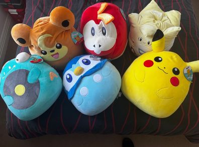 Squishmallows Pokemon x6
