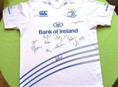 Signed 2013/15 Leinster Rugby Canterbury Away  Jersey Size XL