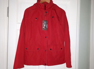 Red Jacket - Spanish brand Punt Roma - Removable Hood - UK 10 - BNWT RRP 115