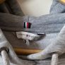 Tommy Hilfiger Grey Rhinestone Logo Hoodie S Image 3