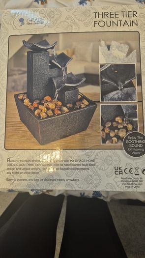 Indoor fountain box packed