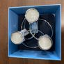 Newbridge Silverware, 3 candles tealight holder, Celtic. Image 3