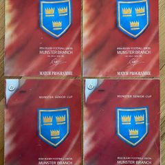 4 Munster Senior Cup Team Sheets - 1991/92
