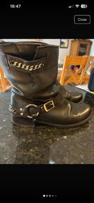 Frye Black biker boots