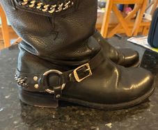 Frye Black biker boots
