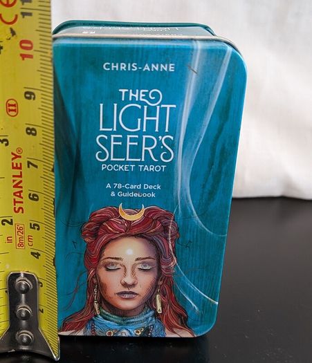 The Light Seers Pocket Tarot Chris-Anne 78 Card Deck + Guidebook Tin