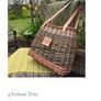 Saille Handmade woven willow 3 colour tote basket Image 6