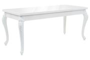 Dining Table 179x89x81 cm High Gloss White