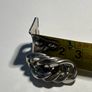 Vintage silver tone chain link earrings Image 4