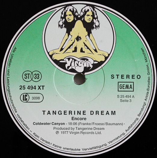 Tangerine Dream  Encore X2LPS