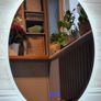 LED Bathroom Mirror 60x80cm Oval Demister Dual LED Image 2