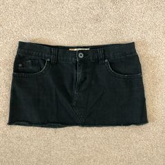 Roxy black denim skirt