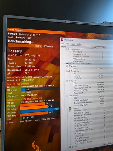 Asus Rog Strix G16 G614jzr | Rtx 4080 12gb 175w | I9-14900hx | 16" 2.5k 240hz Nebula | 16gb Ddr5 | 1tb Ssd | Warranty