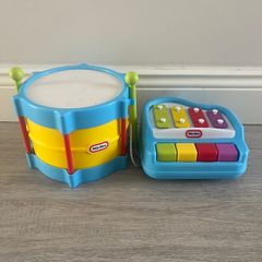 Kids drum and piano