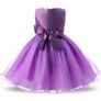 Girls 3D Effect Flower Sleeveless Formal Party Dress Wedding Bridesmaid Sz 6-7y Image 2