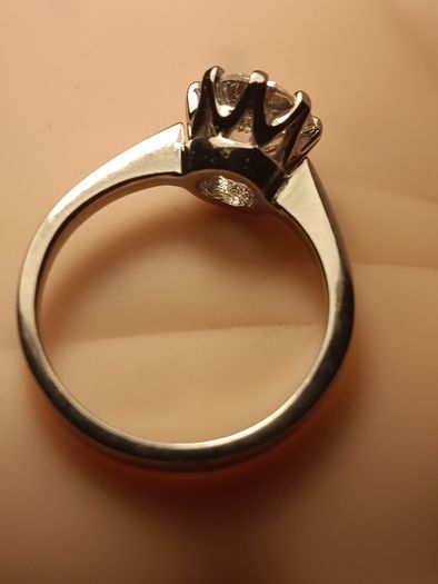 18ct White Gold Hand Made 2ct.Diamond Solitaire Ring