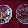 Killarney Crystal Cut Crystal Glass Happy Birthday Lidded Jewelry Dish / Bowl With 22 Carat Gold Cover Handle and Footed Base Finishing Made In Ireland Image 6
