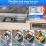 Stainless Steel kitche Sink,50 x 43cm,Inset Kitchen Sink,with Waste Kit,Drain Pipe,Pull-Out Drainer Basket,Suitable for Bathroom,Caravan Travelling Image 8