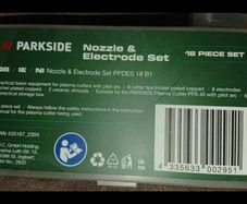 Nozzle and electrode 18 piece set for parkside plasma cutter. shed clearance sale car boot sale unwanted stuff