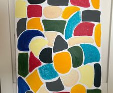 Colourful abstract painting