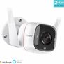 Tapo Outdoor Security Camera, Weatherproof, No Hub Required, Works with Alexa & Google Home, 3MP Ultra-High Definition, Automatic Siren, 2-way Audio, SD Storage Image 2
