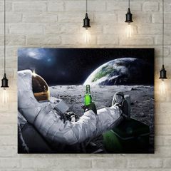 Astronaut drinking Beer printed Wall picture 3mm foamex board printed picture on it wall board wall decor wall art picture