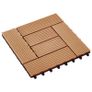22 pcs Decking Tiles 30x30 cm 2 sqm WPC Teak Colour Image 3