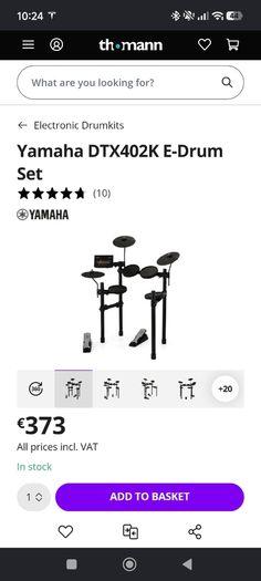 Yamaha electric drums kit