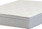 Mattress Memory Foam 4ft  in White Top/Grey Surround