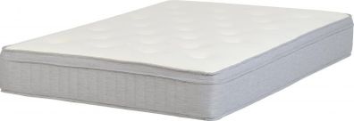 Mattress Memory Foam 4ft  in White Top/Grey Surround