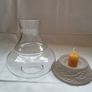 Ornate glass candle holder Image 2