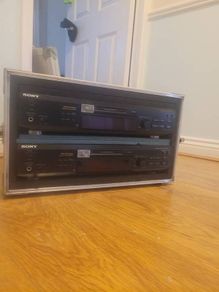 Two "Sony minidisc decks" flight case.