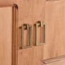 TV Cabinet 110x30x45 cm Solid Mahogany Wood Image 3