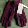 Ladies Glove - Gallery Burgundy Suede Glove Image 7