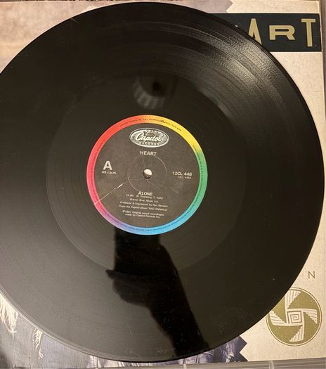 Heart Alone 12inch Vinyl 1987 UK Original Barracuda & Magic Man Live