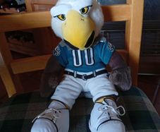Vintage NFL Football Philadelphia Eagles Plush Mascot Stuffed Swoop Toy 16"