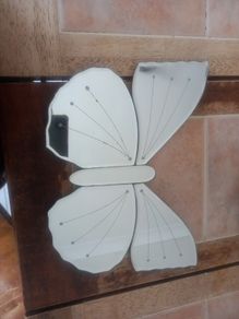 Butterfly shaped mirror
