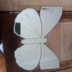 Butterfly shaped mirror