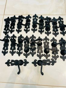 Wrought Iron Door Handle 15 EUR Per Pair Strong Heavy Duty Basta Merriway Black Antique Lever Lock Door Handles Fortress