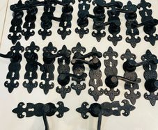 Wrought Iron Door Handle 15 EUR Per Pair Strong Heavy Duty Basta Merriway Black Antique Lever Lock Door Handles Fortress