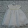Mamas and Papas Baby Girls Special Occassion Christening or Wedding Silk Rosebud Dress Image 2