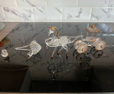 Hand blown Italian crystal