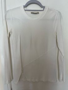 All Saints Off White Long Sleeved Top