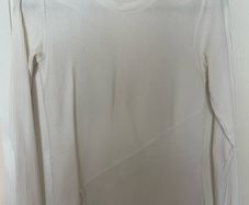 All Saints Off White Long Sleeved Top