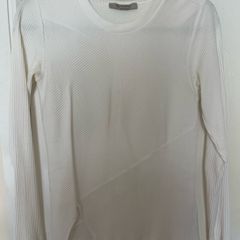 All Saints Off White Long Sleeved Top