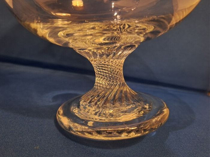 SALE!  Oversized Clear Crystal Glass
